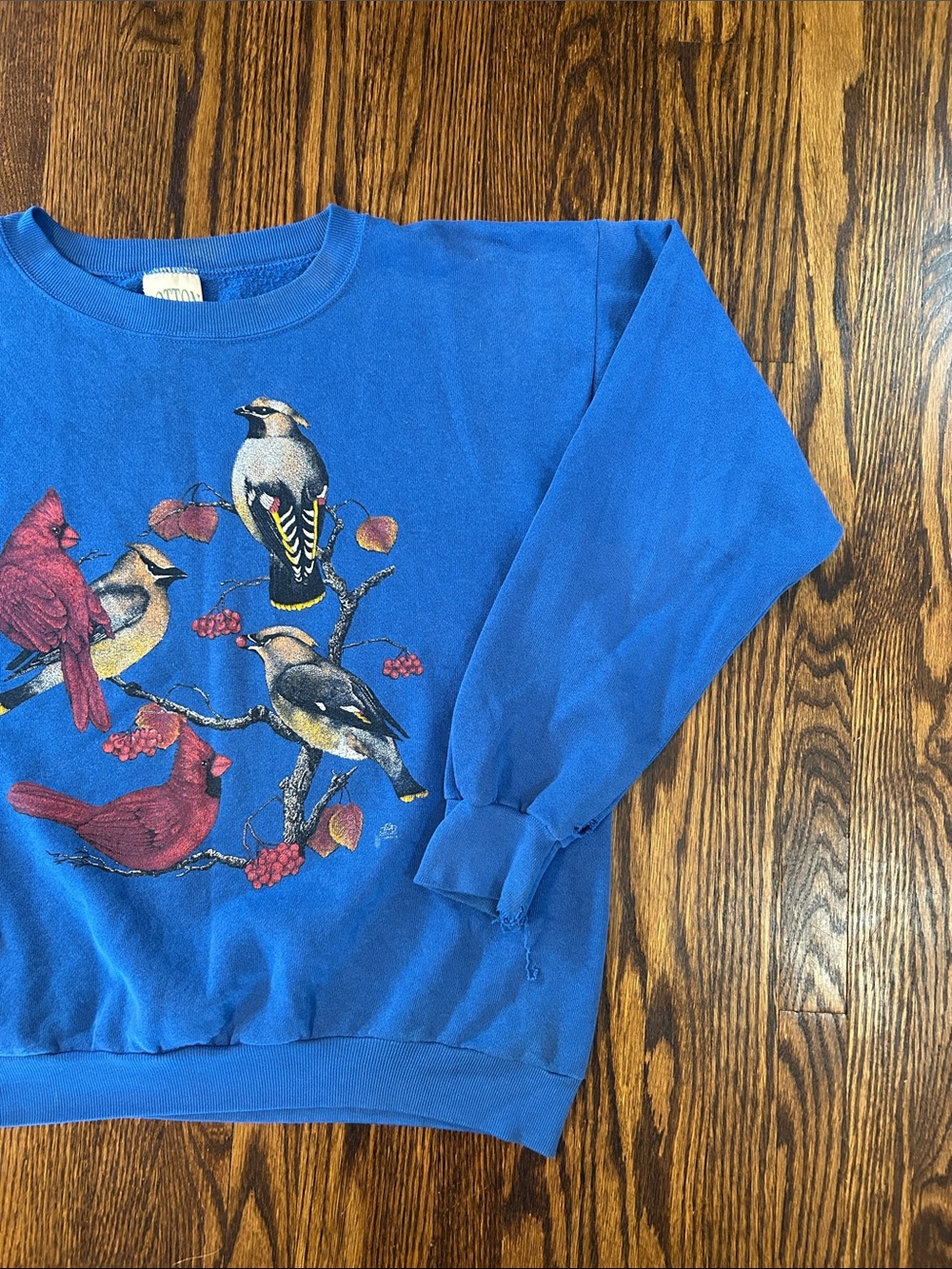 Vintage 90s Birds Nature Sweatshirt - Picture 4 of 11